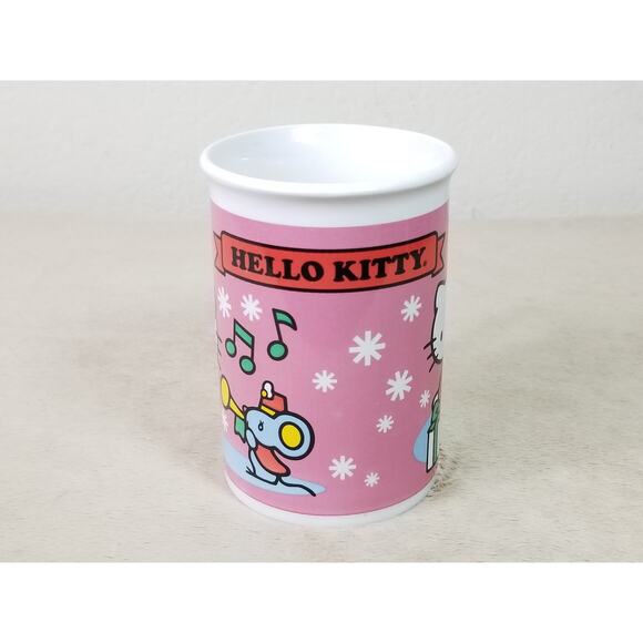 Hello Kitty Sanrio Coffee Mug Teacup 10oz Ceramic Pink 4 1/4" Year 2013 Vintage - Picture 9 of 16